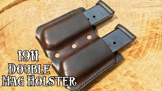 How to Make a Leather Double Magazine Belt Pouch