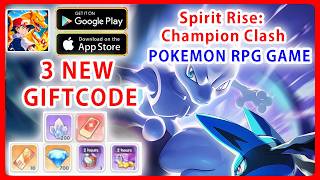 How To Redeem Code Spirit Clash Masters  All 3 Giftcodes & Gameplay Pokemon Game Android screenshot 3