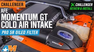 2011-2023 Challenger 5.7L AFE Momentum GT Cold Air Intake; Pro 5R Oiled Filter Review & Install