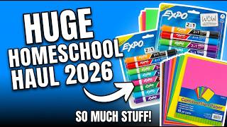 HUGE Homeschool Haul Essential Homeschool Supplies Curriculum 6 Giant Boxes