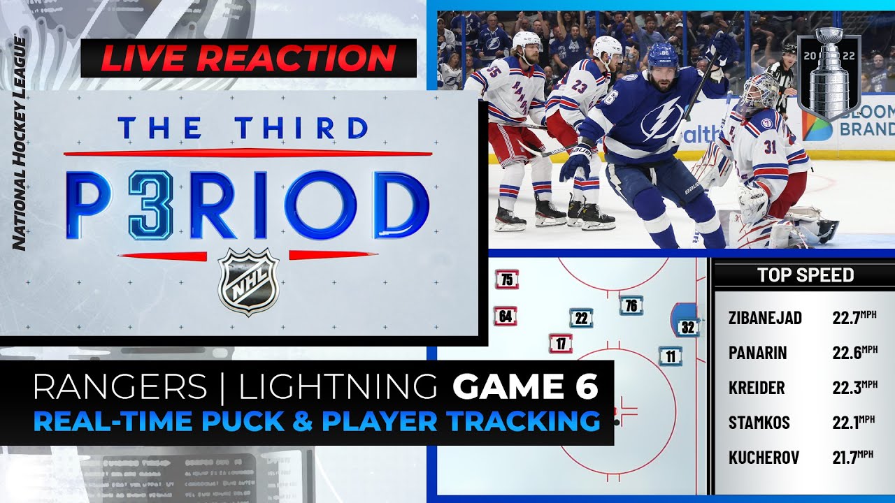 New York Rangers vs Tampa Bay Lightning Game 6 Third Period Live Show NHL Playoffs 2022