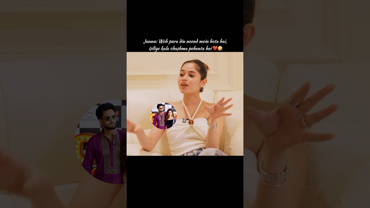 Isiliye kala chashma pehenta hai ❤️🤣#elvishyadav #jannatzubair #janvish #trending #ytshorts