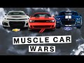 Comparaison des muscle cars 2022  qui gagne  dodge contre chevrolet contre ford performances et ventes