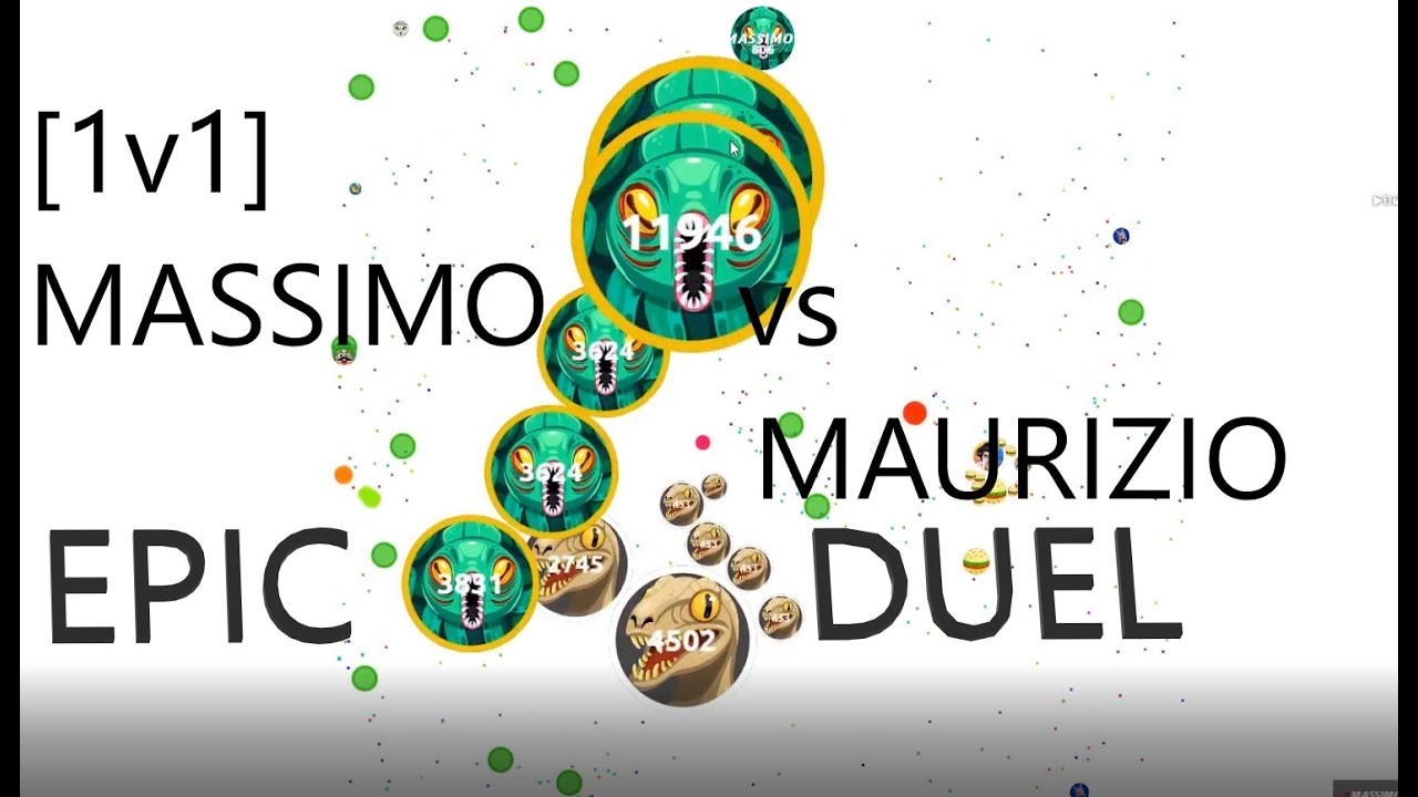 Agar.io [1v1] Multibox MASSIMO vs MAURIZIO epic duel