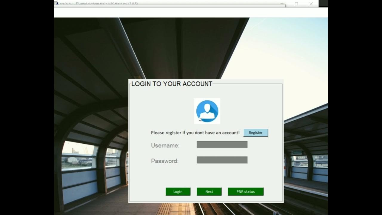 Train Ticket Booking Using Python Tkinter. #python #tkinter # ...