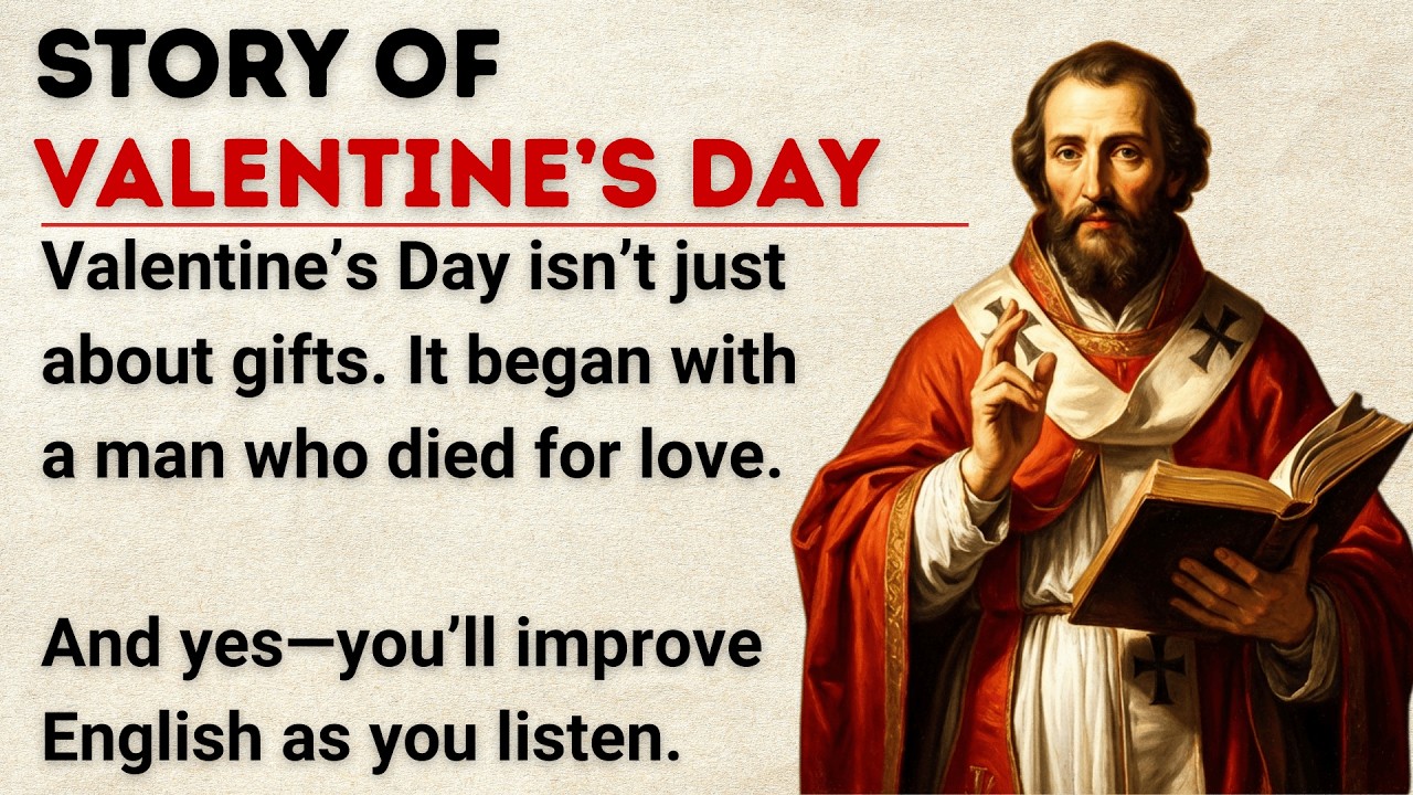 The Hidden Real Story of Valentine’s Day || Graded Reader || Improve Your English Fluency ✅