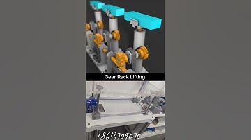 Gear Rack Lifting Mechanism #mechanism #mechanical #machine #engineer #solidworks #3ddesign