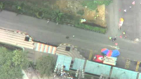 Base jump gone wrong.  Franky survives shark attack