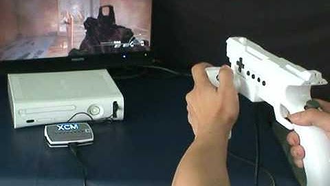 XCM XFPS Fire Light Gun for PS3 with Cross Fire Converter on Xbox 360