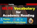 IELTS Vocabulary for Academic Reading - Climate Change