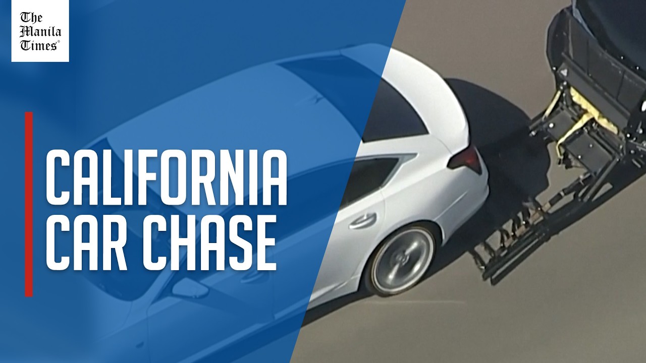 Dramatic video shows California car chase ending in violent crash - YouTube