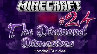 'THE ICE VILLAGE' | Diamond Dimensions Modded Survival #24 | Minecraft