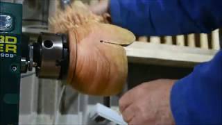 Woodturning a Natural Edge Cedar Bowl.
Not sure if the wood is really called Cedar. Around here the tree is rarely higher than 2-3 metres and very popular for fencing off properties. Looking at the diameter, this one must have been a bit higher than that.
This was a first time for me to turn this kind of wood. It is pretty soft and lightweight but it cuts well with not too much tear-out.
This blank contained a bark inclusion that for me is the eye-catcher of the piece. Will cut the other half of this chunk some other time. Finished with Danish Oil and then Shellac-based Sanding Sealer. From itself, the wood is rather plain, the Danish Oil really gave it some badly needed color.
More details: https://www.emgi-woodworks.com/1010/
Camera: Nikon D3400 Woodturning a Natural Edge Cedar Bowl.