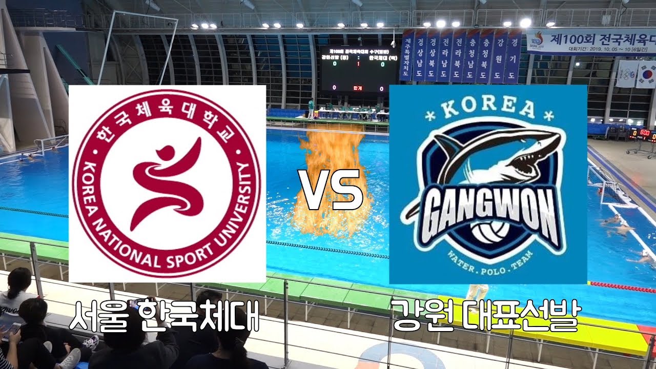 [전국체전 2019 수구 준결] 서울 한국체대 vs 강원 대표선발 H/L