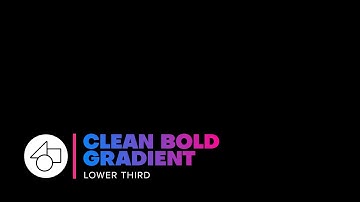 Clean Bold Gradient Lower Third for Premiere Pro