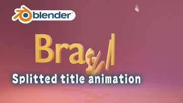 [Tut] splitted title motiongraphics - blender animation nodes