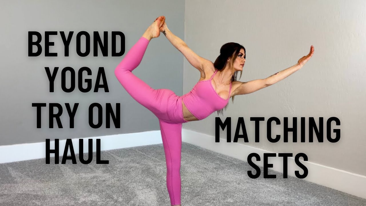 BeyondYoga matching bra & leggings sets [4K] 