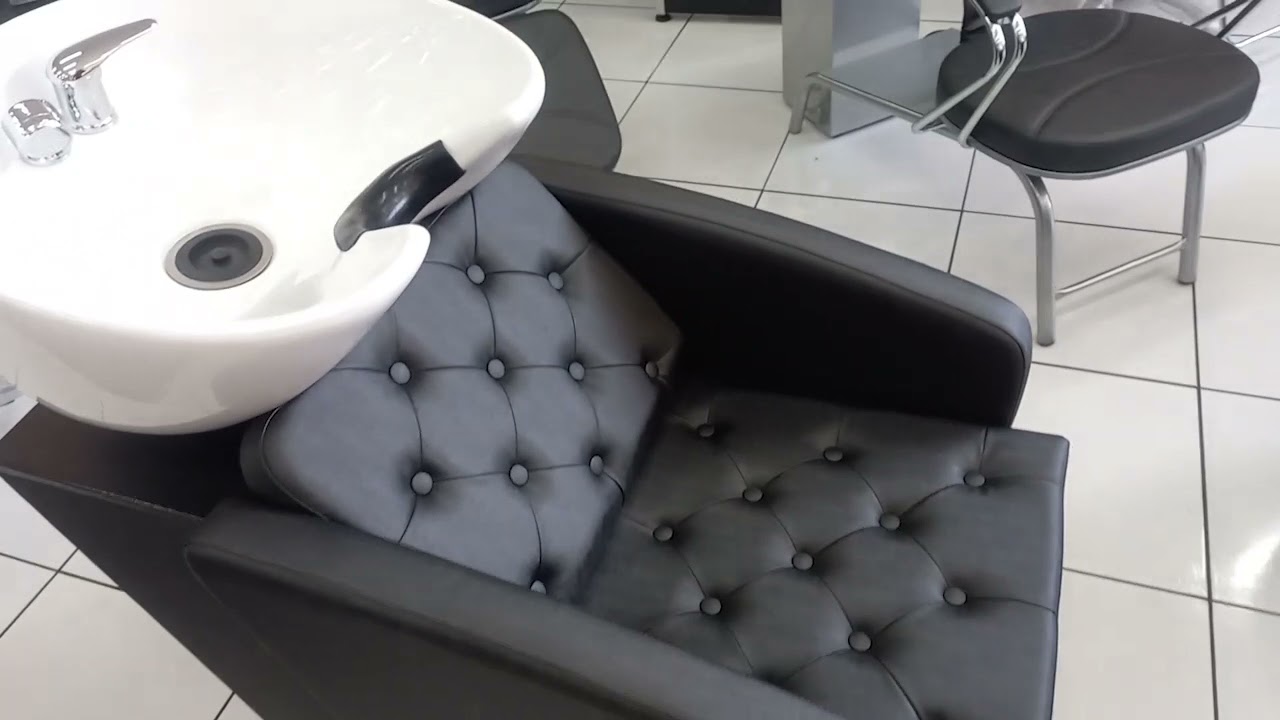 Kit 4 Cadeiras De Barbeiro + 1 Lavatório Dubai Marri
