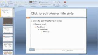 Using Slide Master in PowerPoint 2007
