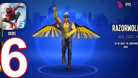 Spider Fighter 3: Open World - Gameplay Walkthrough Part 6 - Razorwolf & Missions (Android, iOS)