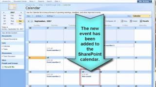 how to synchronize sharepoint calendar with outlook calendar.flv