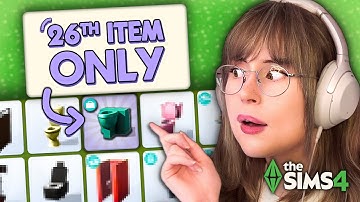 The Sims 4 But I Can ONLY Use the 26th Item