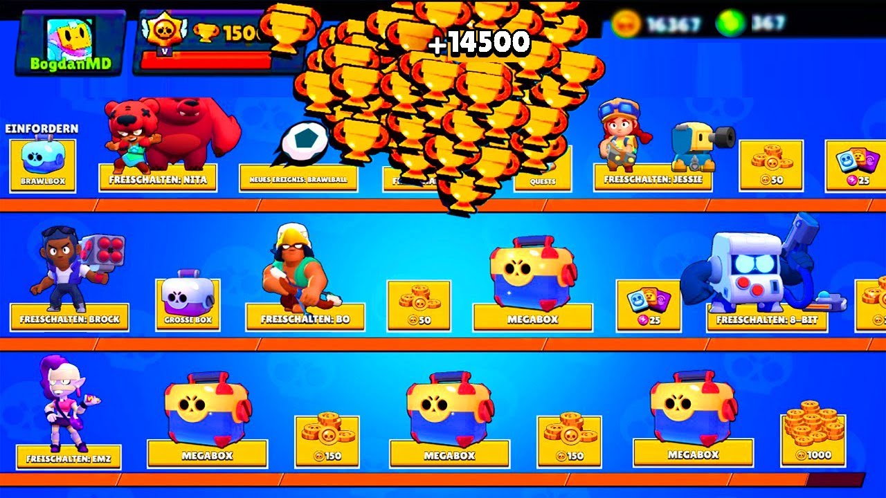 INCROYABLE PACK OPENING de TOUTE la COURSE AUX TROPHÉES en 1 VIDÉO Brawl Stars avec BFA ! YouTube