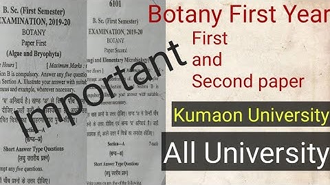 Algae and Bryophyta // Bsc Botany First Year//Kumaon University and All University