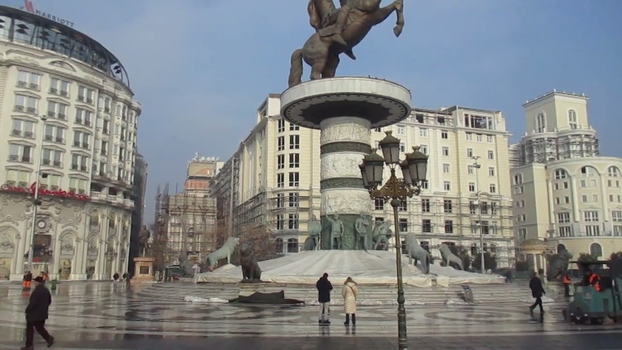 Macedonia square, Skopje, North Macedonia