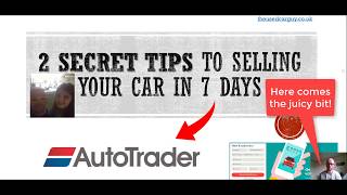 Video contents for selling a car online is offered by marcus rockey,
the used guy. see complete guide to on autotrader in 7 days https:...