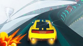 Dizzying Tube Racing in a Cool New Game | Crazy Sports Car Drift Racing