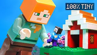 GIANT ALEX VS 100 TINY BASE in Minecraft | Lego Minecraft Animation