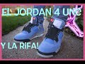 EN PIE y Detalles del JORDAN 4 UNC University Blue y la RIFA / GIVEAWAY