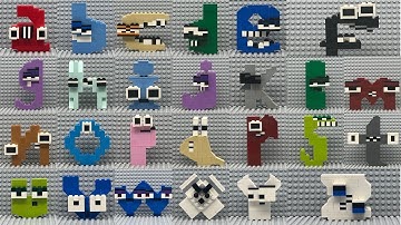 How To Build LEGO All lowercase Alphabet Lore characters