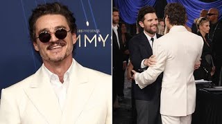 Pedro Pascals Awkward Emmy Hug With Adam Scott Goes Viral