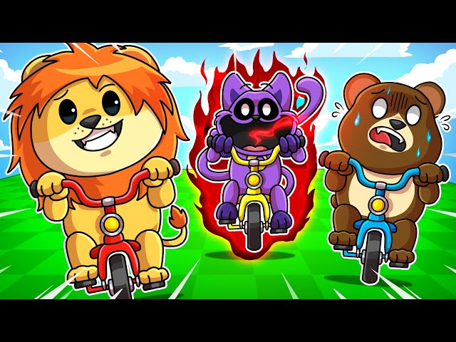 Roblox Bike Obby: Team up with Catnap and friends to win a bike