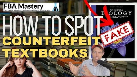 How to detect a counterfeit textbook