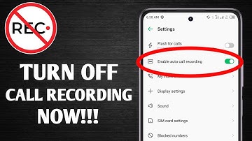 How To STOP Call Recording On Android Phone ( Turn This Settings Off)