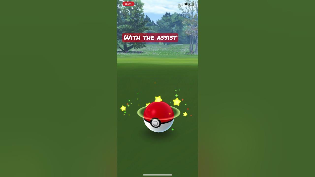 Catching Pokemon in Pokemon Go! Curve ball with bounce back assist