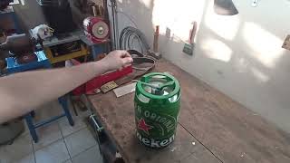 Transformando um barril de Heineken em um balde