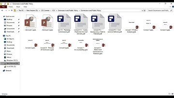 Governance and Public Policy Notes for CSS 2021