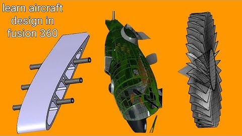 How to design 3D airfoil, turbofan and aircraft in fusion 360 full tutorial.