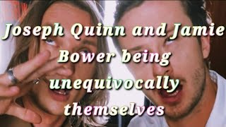 Joseph Quinn and Jamie Bower being unequivocally themselves for 7 minutes