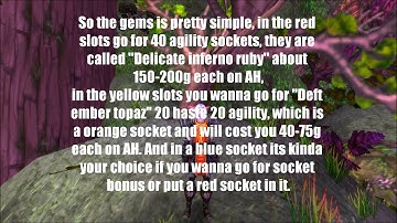 Combat rogue Gems Enchants and addons 4.3