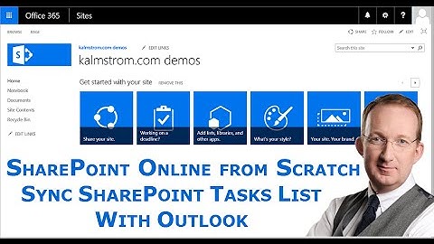 Sync a SharePoint Tasks list with Outlook