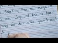 How to improve cursive handwriting  calligraphy  writing practice  honey bee  english 120