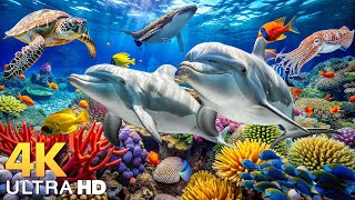 Ocean 4K - The Ultimate 4K Aquarium Voyage, Sea Animals \u0026 Coral Reefs with Relaxing Music #2