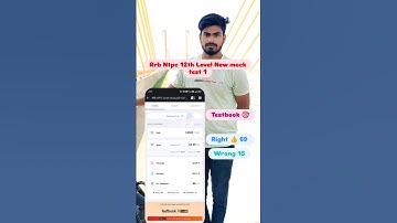 Rrb Ntpc 12th Level testbook 🎯||#rrbntpc #rrbntpc_exam #rrb_ntpc #rrbntpc2025 #testbook #shorts