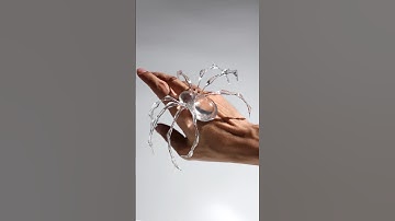 How To DIY a cute spider craft with UV resin#diy #shortvideo #shorts #spiderman #resin