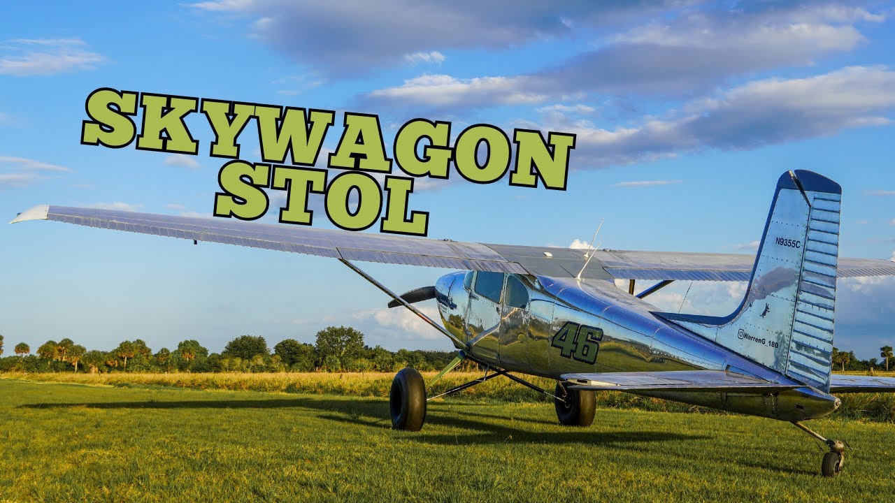 Flying STOL in a Cessna Skywagon on a Grass Runway!
